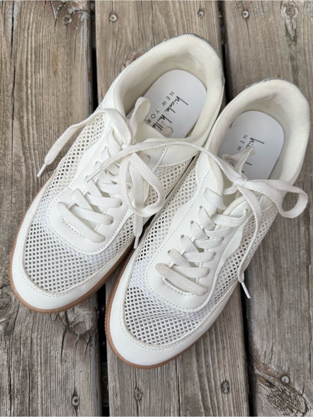 White Mesh Sneakers